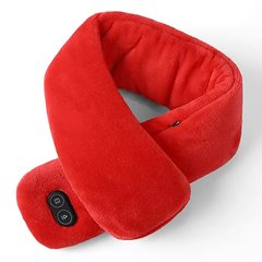 Шарф з підігрівом (масаж, USB, червоний)