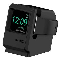 Силіконовий тримач для зарядки Apple Watch (чорний)