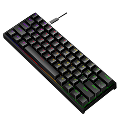 Механічна клавіатура Leaven К620 (61 клавіша, USB Type-C, Black)